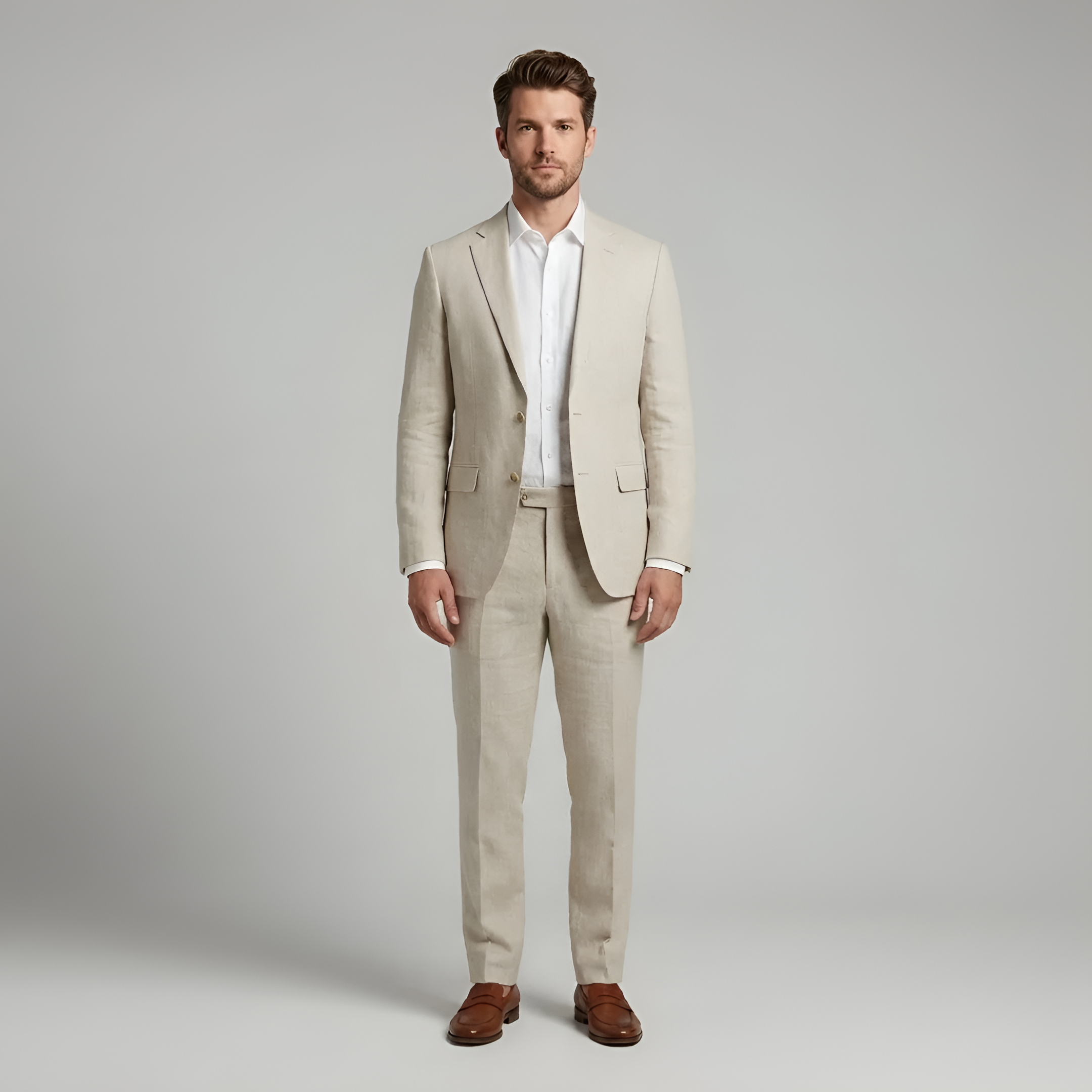 Braumier | Mens Two Piece Suit Jacket And Trousers Set