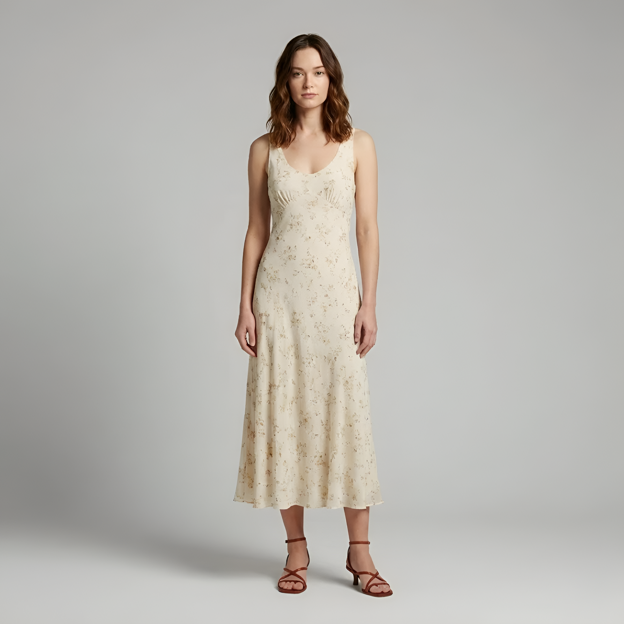 Braumier | Womens Strappy Mid Heel Ankle Strap Dress Sandals