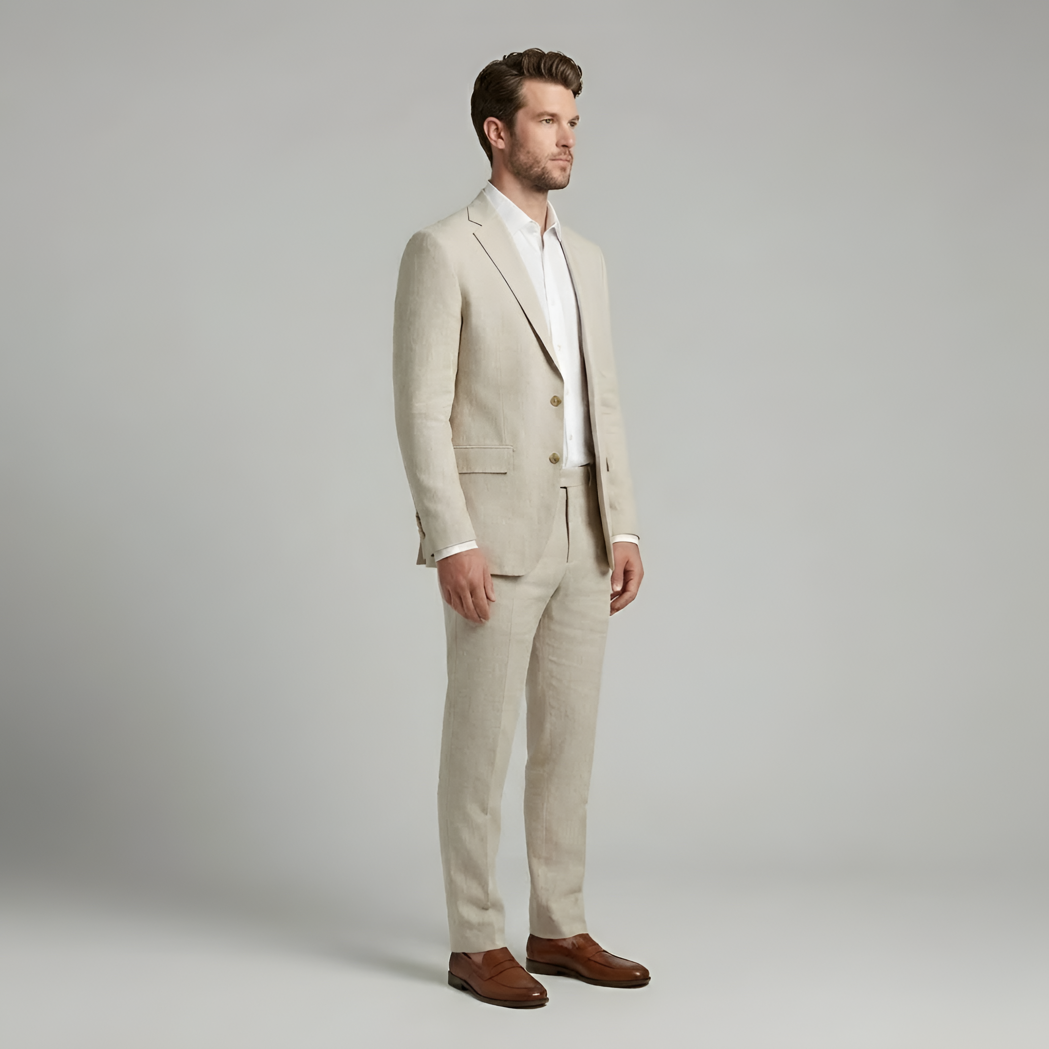 Braumier | Mens Two Piece Suit Jacket And Trousers Set