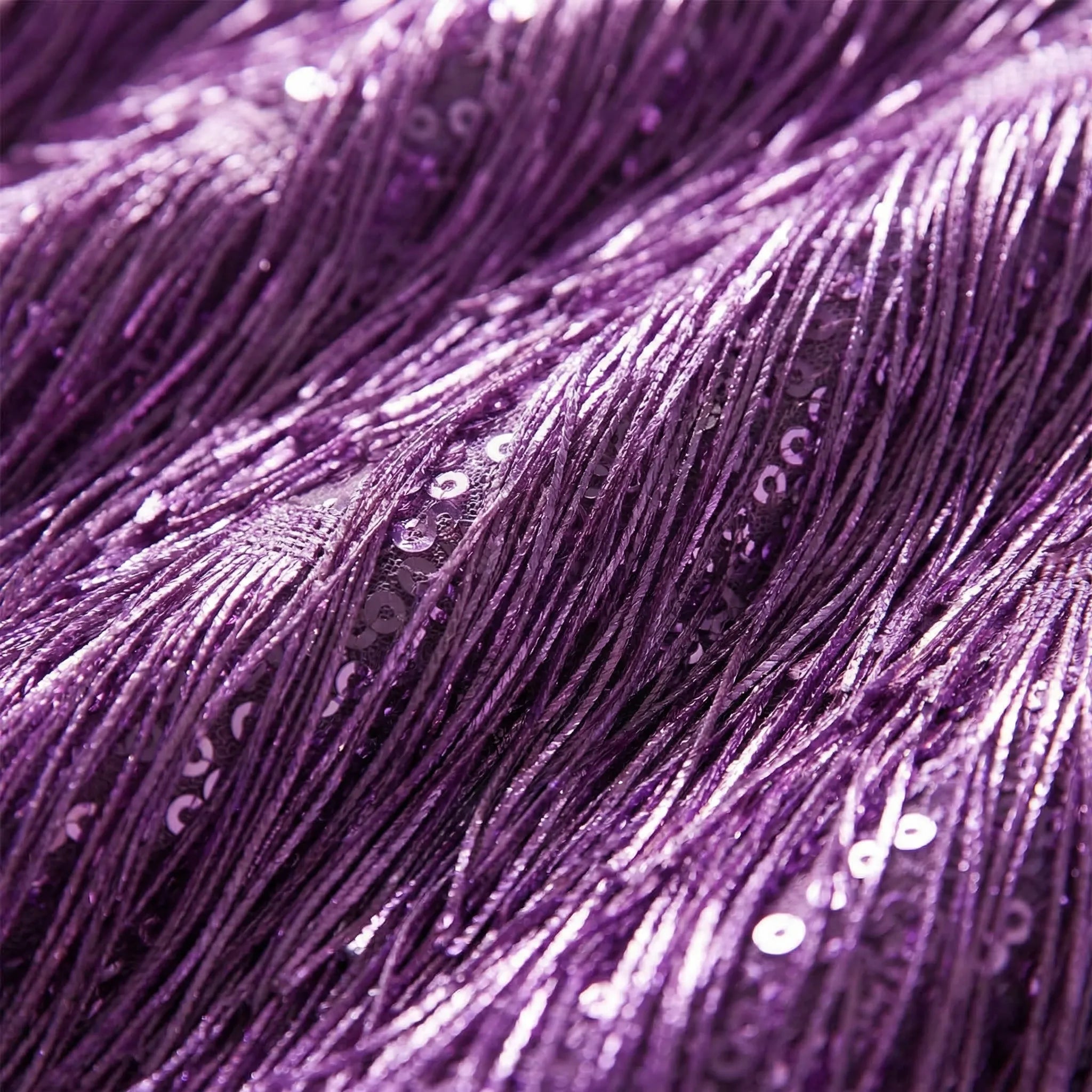 Glitzra - Sparkly Fringe Mini Party Dress
