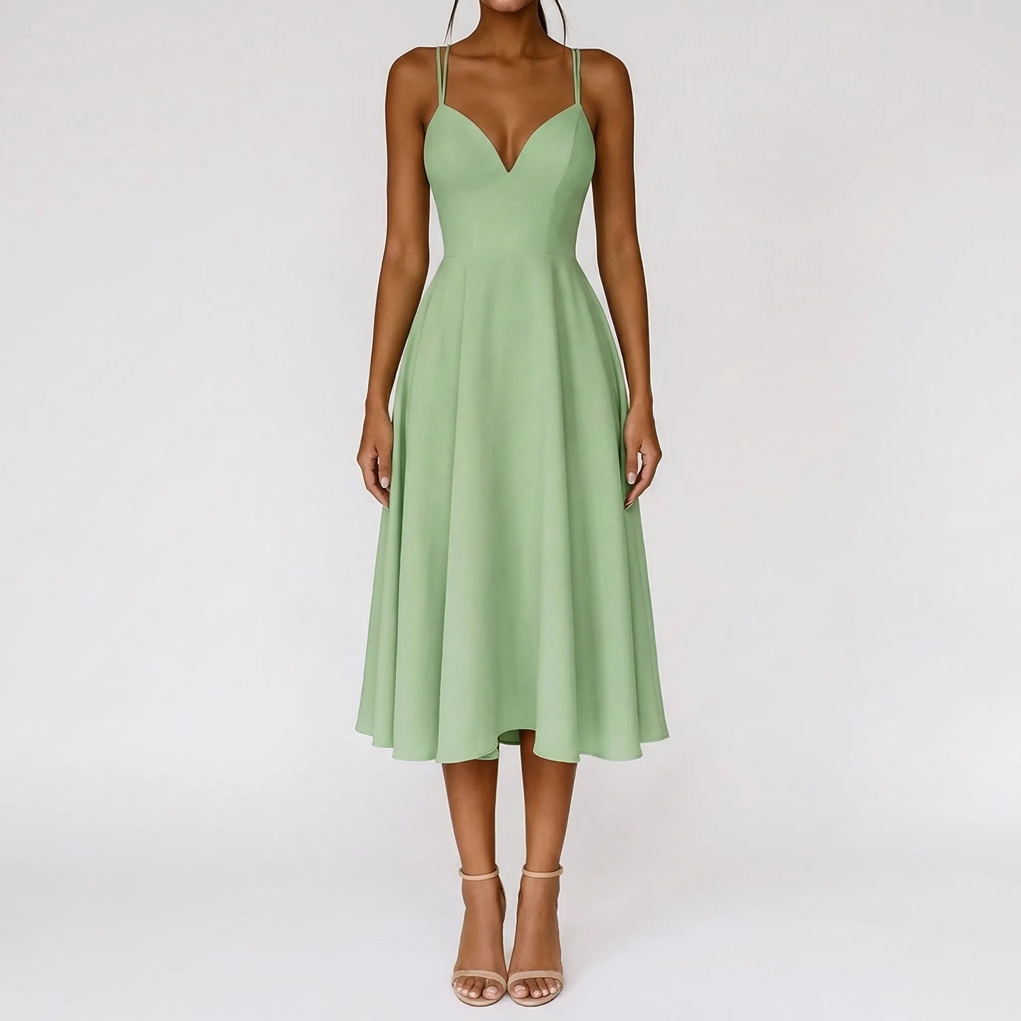 Veloire - Strappy Midi Dress For Weddings