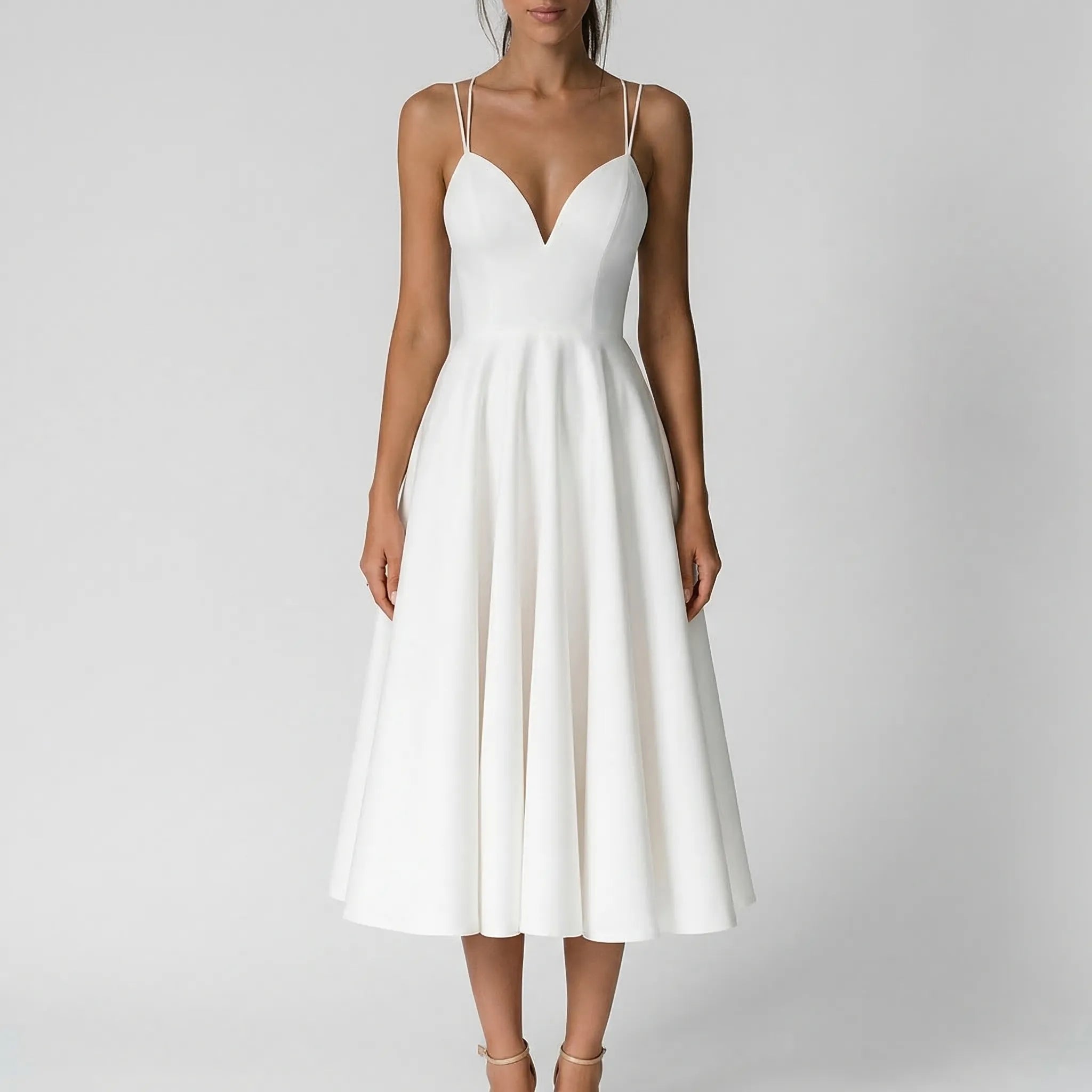 Veloire - Strappy Midi Dress For Weddings